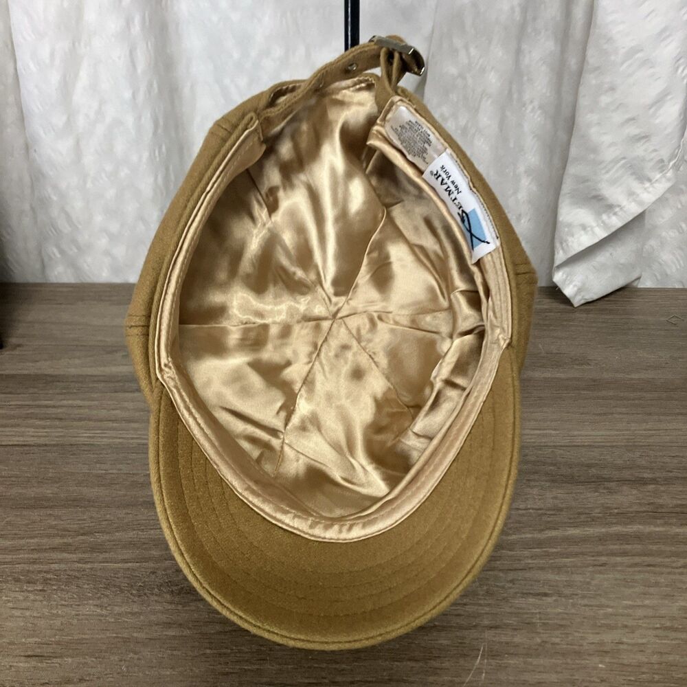 Betmar New York Beige Newsboy Cabbie Hat Women Adjustable Adult Polyester - Picture 6 of 11